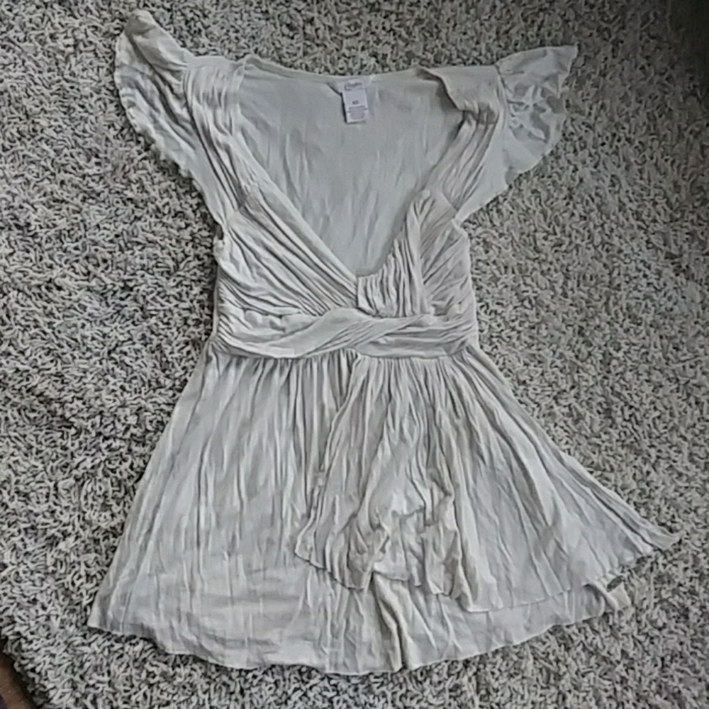 Candies White Ruffle Top